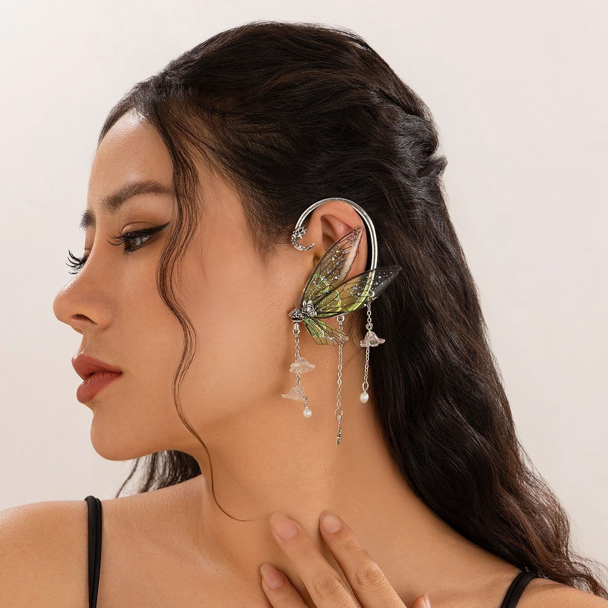 Antique Silver + Green, Single Piece