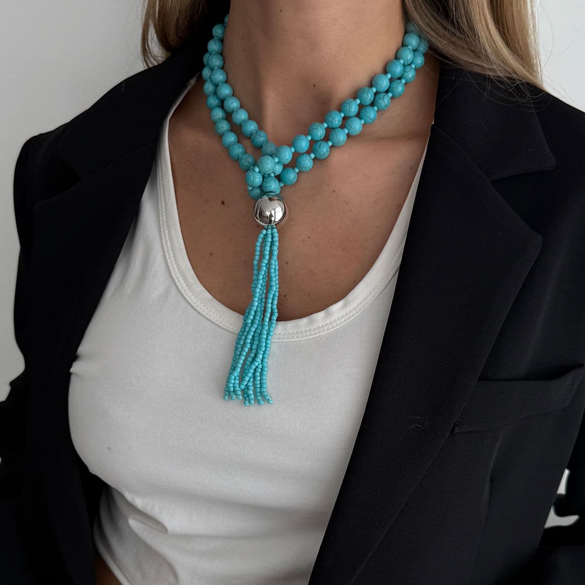 Blue necklace