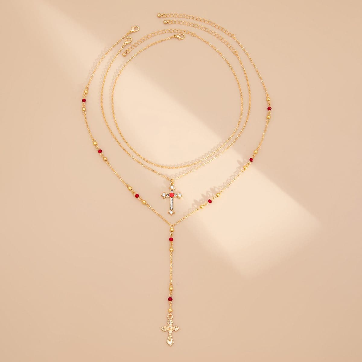 01 Gold + Red Necklace