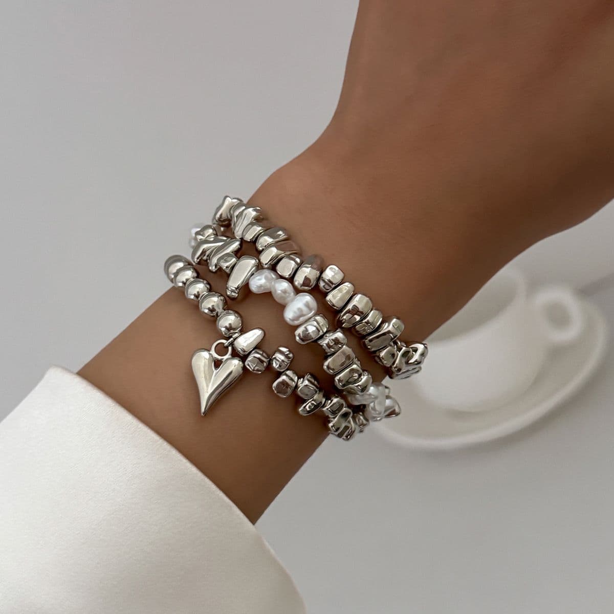 04 White K Bracelet