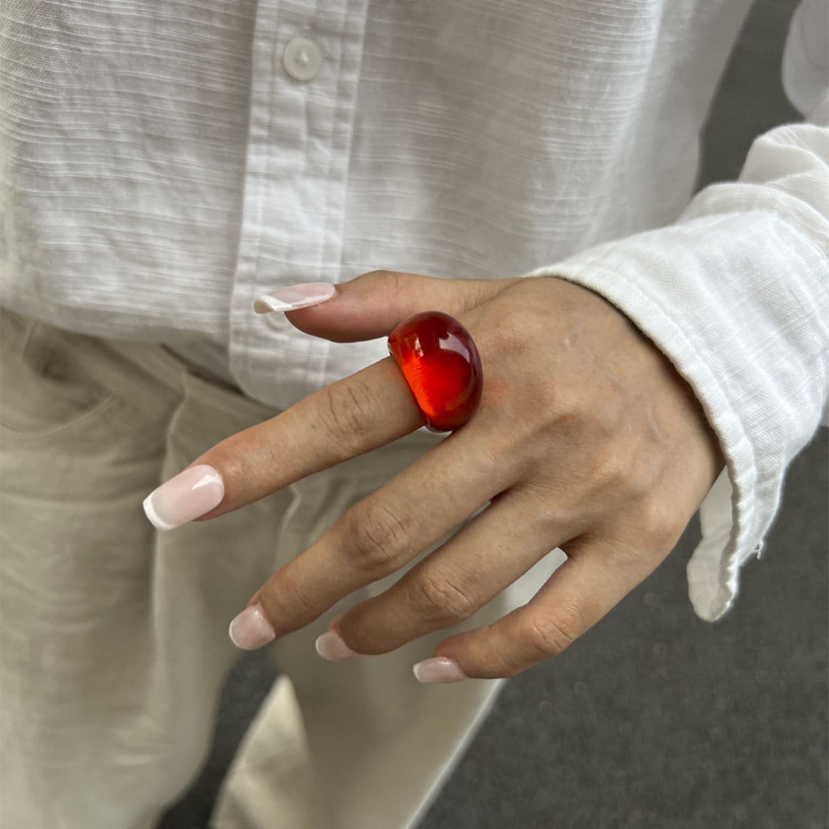 02 Transparent + Orange Red