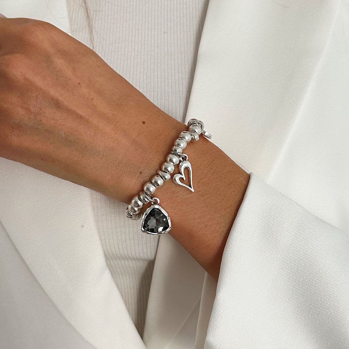 05 White K Bracelet