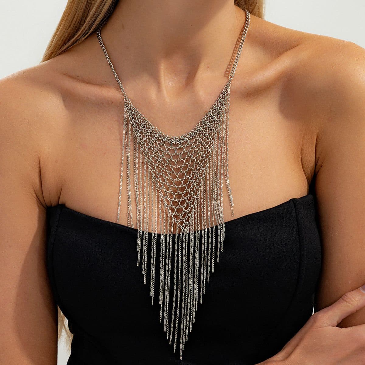 01 White K Necklace
