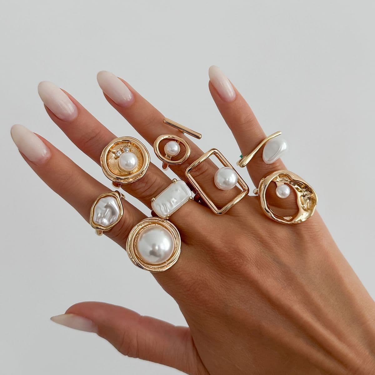 Light gold 8-piece set