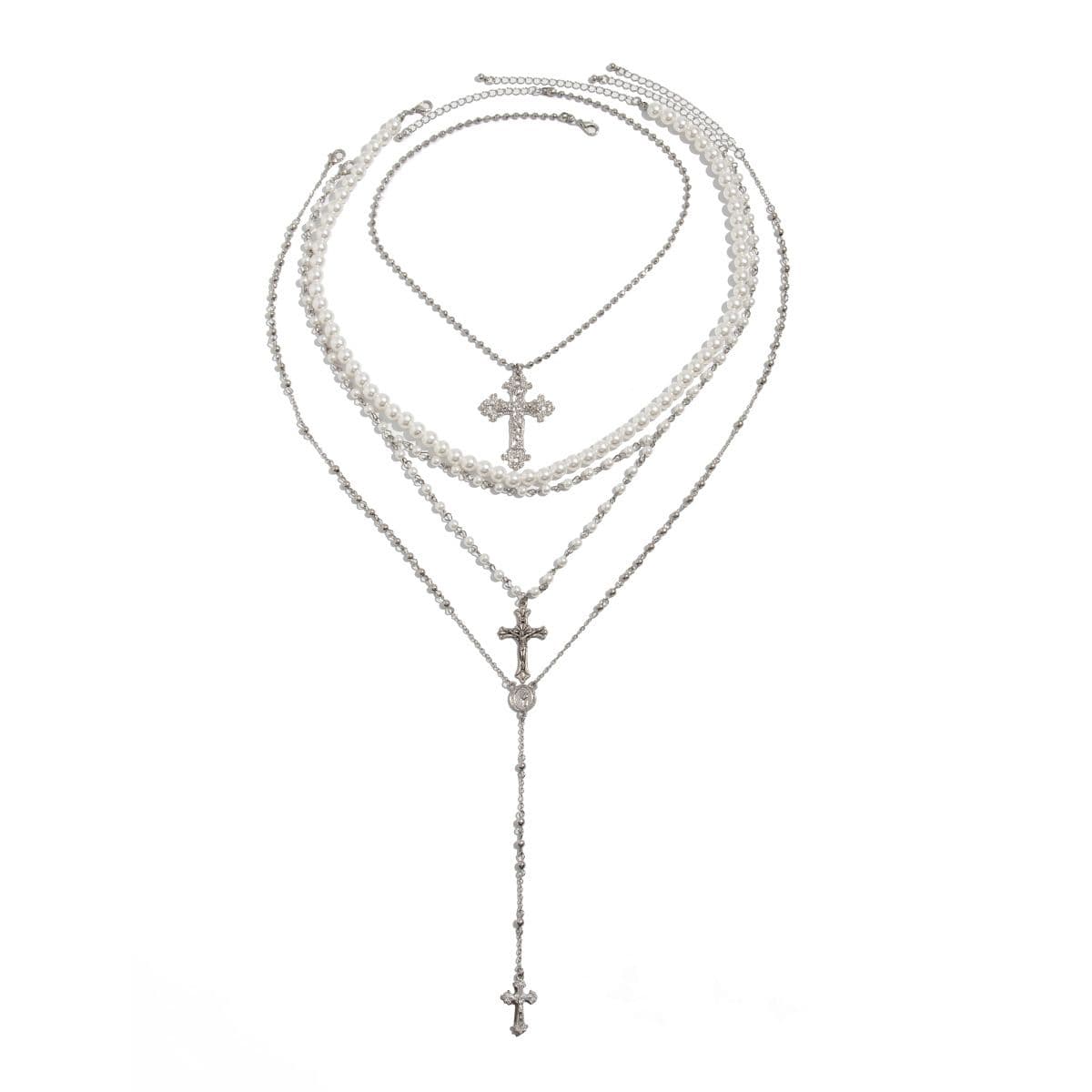 01 White K Necklace