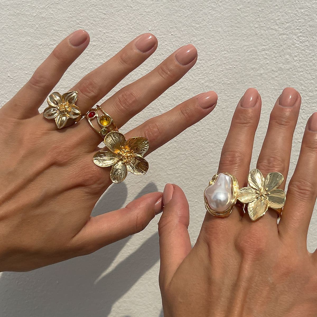 01 Light Gold Ring Set