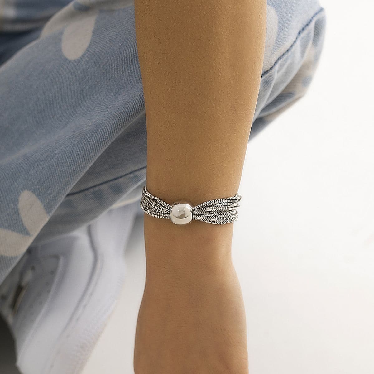 04 White K Bracelet