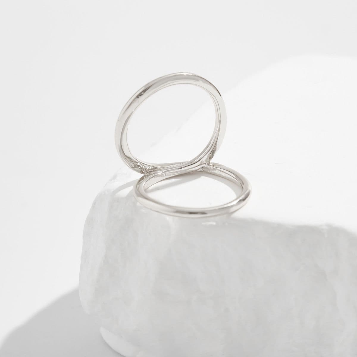 04 White K Ring