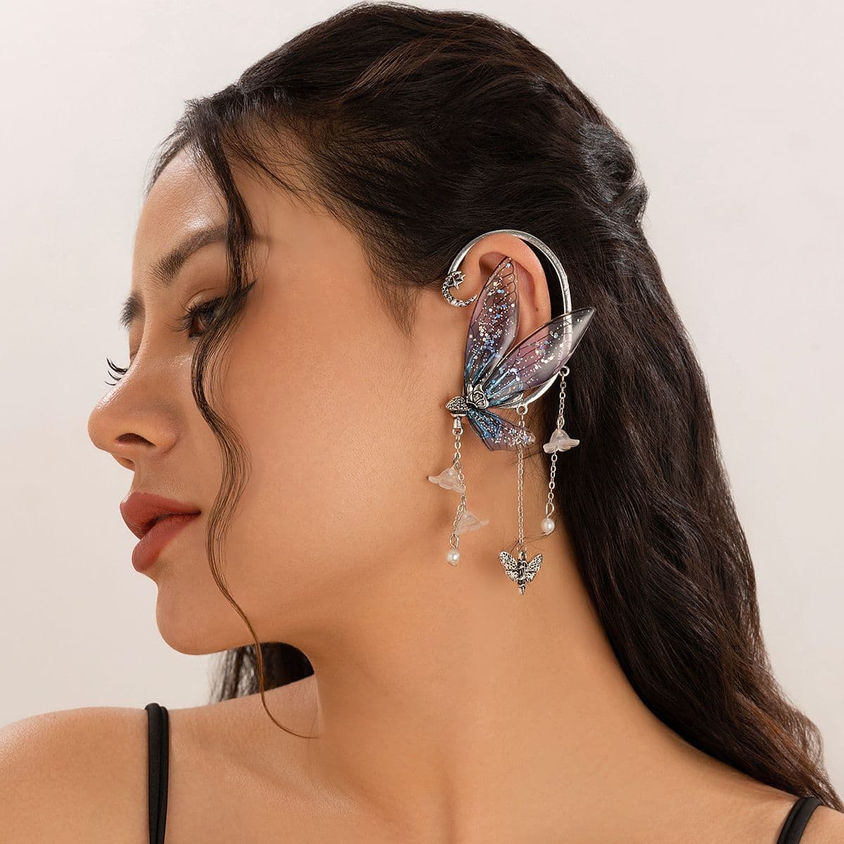 Antique Silver + Blue, Single Piece