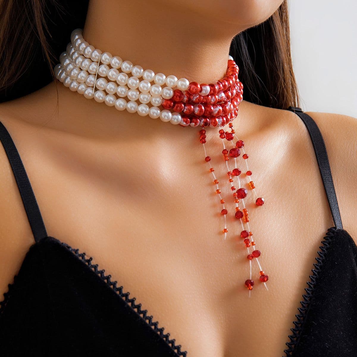 02 White K Necklace