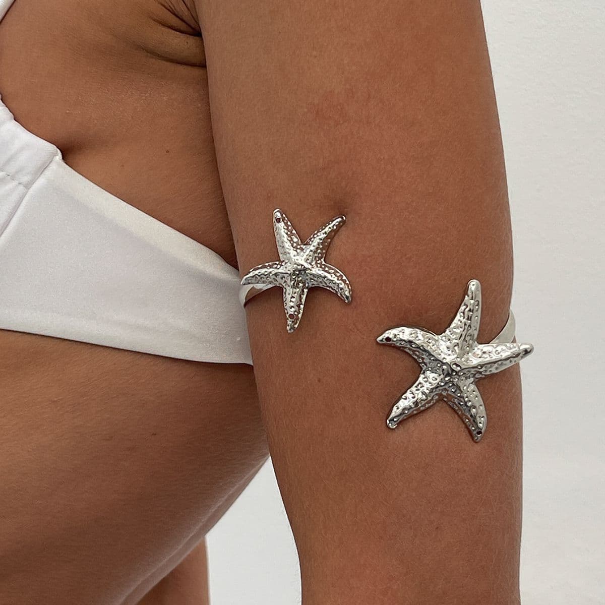 02 White K Arm Bracelet