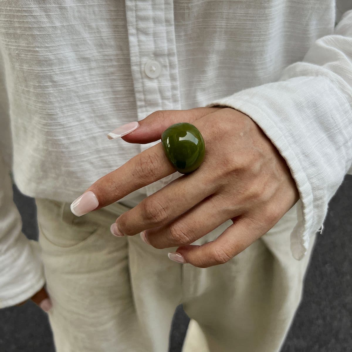 02 Olive Green Ring