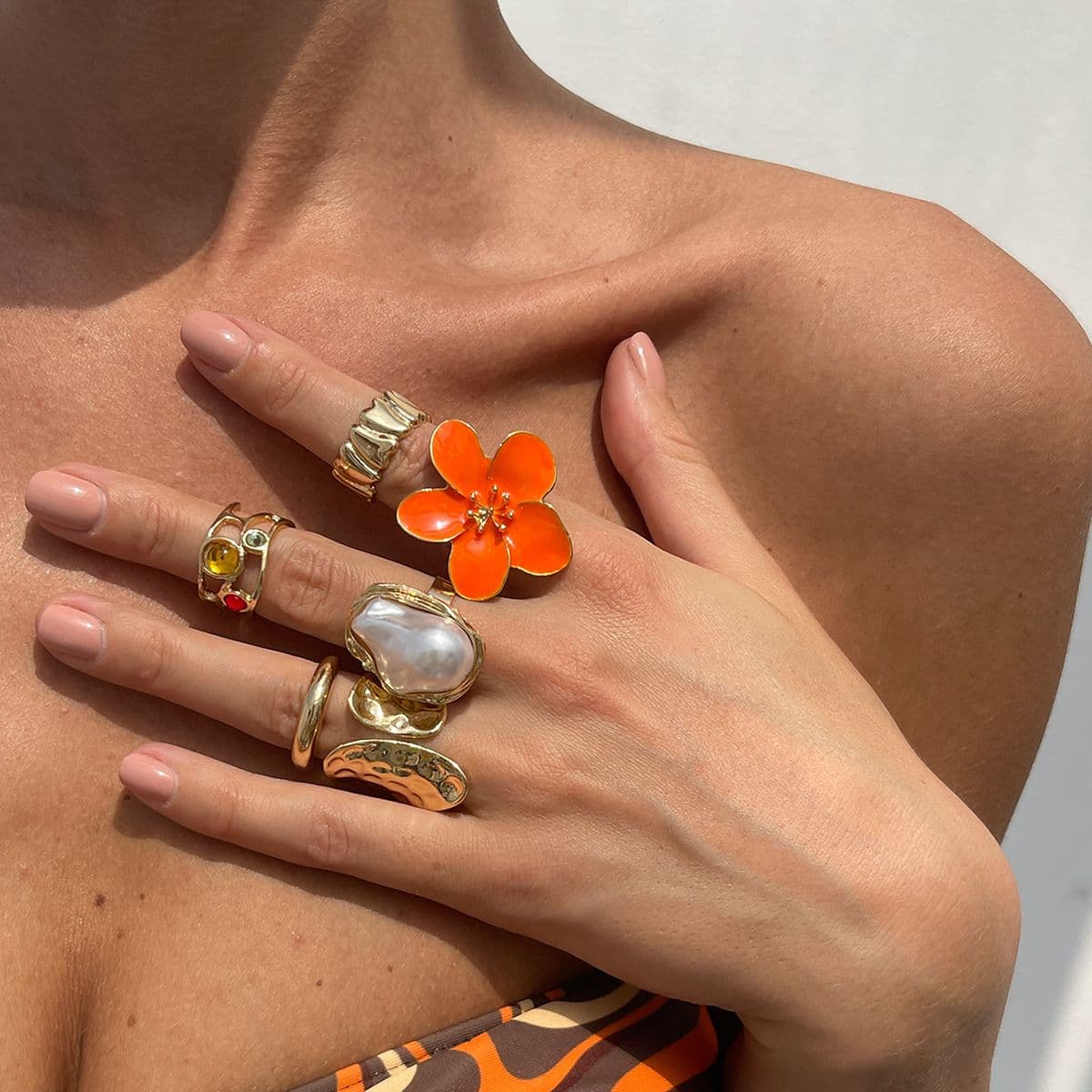 02 Orange Ring Set