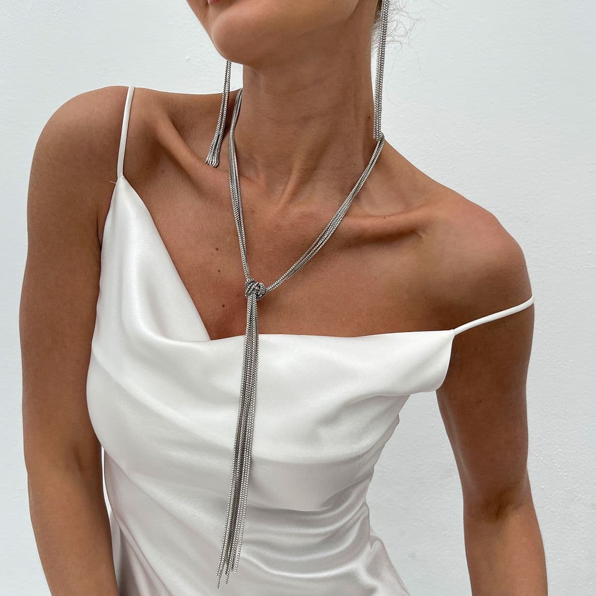 02 White K Necklace